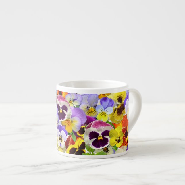 Tasse Expresso La collection Pansy (Devant droit)
