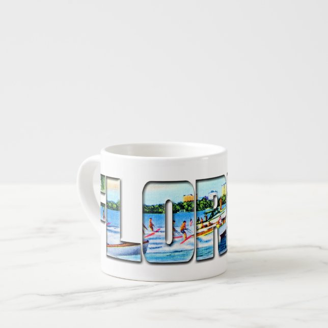 Tasse Expresso La Floride vintage (Devant gauche)