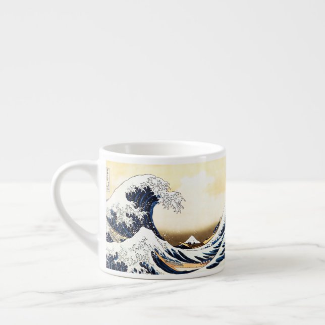 Tasse Expresso La grande vague outre de Kanagawa (Gauche)