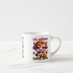 Tasse Expresso La vie arrive, le café aide 