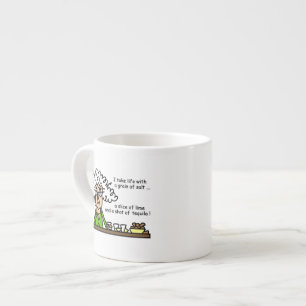 Tasse Expresso La vie et l'Humour de Tequila