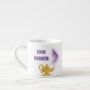 Tasse Expresso lampe du Génie d'Aladdin des Mille et Une Nuits
