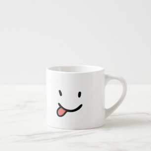 Tasse Expresso Langue heureuse drôle mignonne de visage