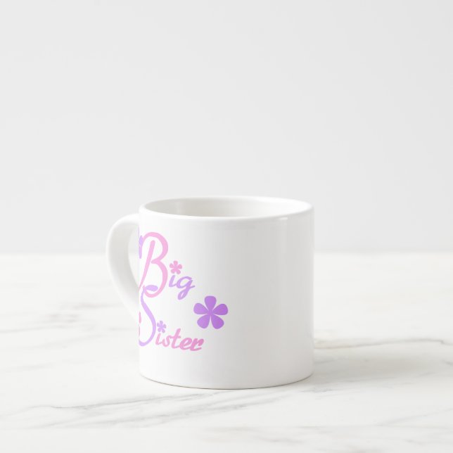 Tasse Expresso Lavande et grands cadeaux aux soeurs roses (Devant gauche)
