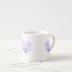 Tasse Expresso Lavande vintage et Rose