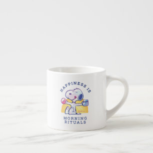 Tasse Expresso Le bonheur, c'est les rituels du matin