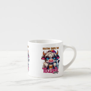 Tasse Expresso Le café m'aide à tolérer les idiots 