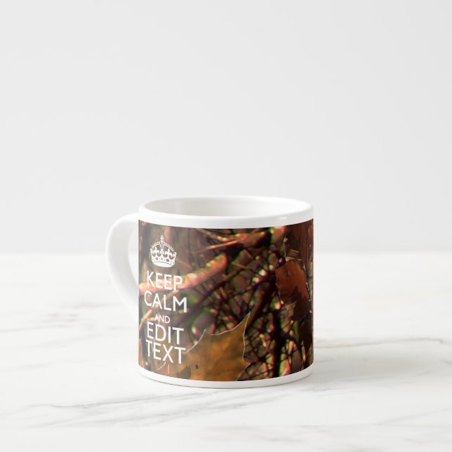 Tasse Expresso Le camouflage profond en bois gardent le calme (Devant gauche)