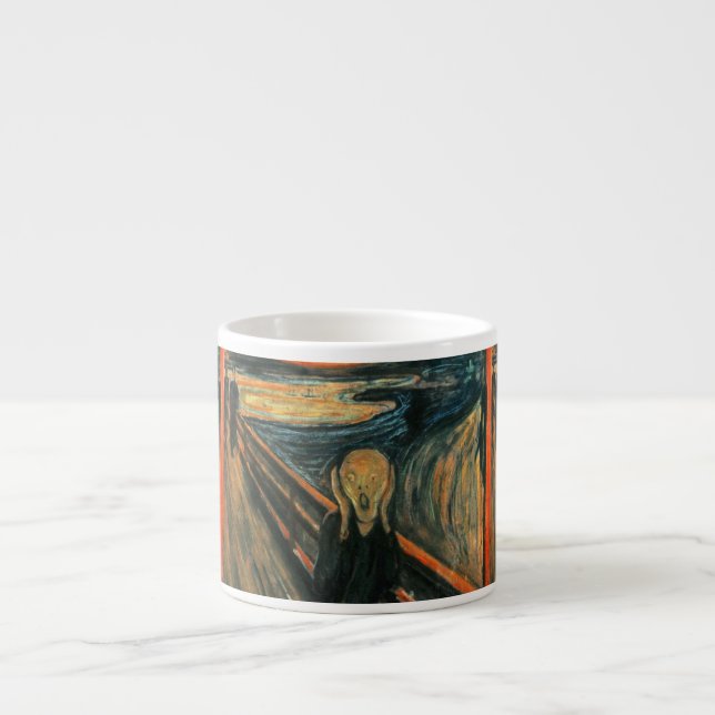 Tasse Expresso Le cri Edvard Munch Art Expressionniste Moderne (Devant)