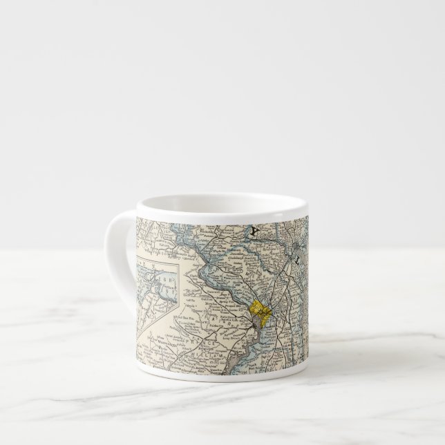 Tasse Expresso Le Maryland, C.C, et le Delaware (Devant gauche)