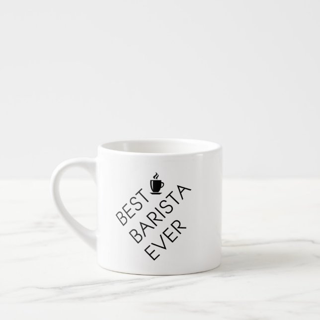 Tasse Expresso Le meilleur barman jamais. Cadeau de barman. (Gauche)
