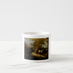 Tasse Expresso Légende du Fantôme d'Halloween du Cavalier sans Tê