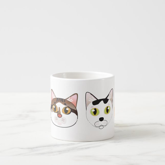Tasse Expresso Les chats de Tiago (Devant)