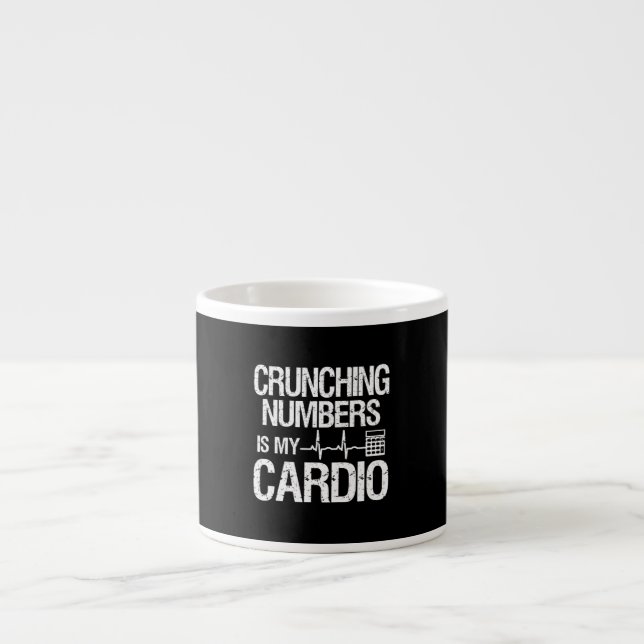 Tasse Expresso Les Chiffres De Cruning Est Mon Comptable Cardio & (Devant)