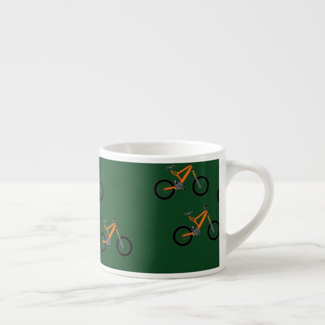 Tasse Expresso Les vélos en vert (Droite)
