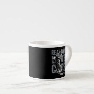 Tasse Expresso Les vrais hommes aiment les chats en Grunge Style 