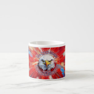 Tasse Expresso L'Esprit de 1776, 2026 L'Aigle Rouge de Feu d'Amér