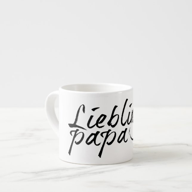 Tasse Expresso Lieblingspapa - schwarzer Schriftzug 00001 (Devant gauche)