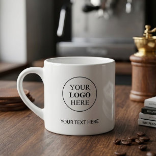 Tasse Expresso Logo Promotionnel Personnalisé – Aucune Commande M