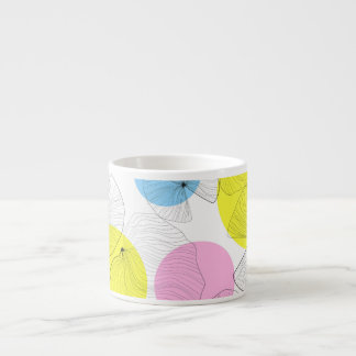 Tasse Expresso Lotus Feuille Colorful Spots Motif