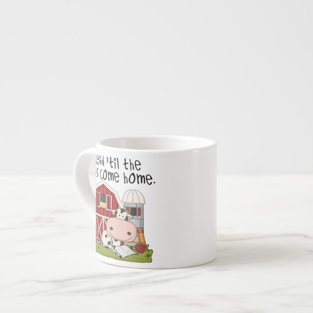Tasse Expresso Lu 'jusqu'aux vaches venez à la maison (Devant gauche)