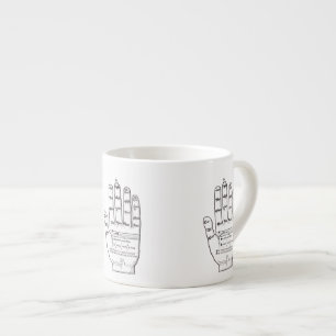 Tasse Expresso Main de Guidonian, théorie médiévale de musique