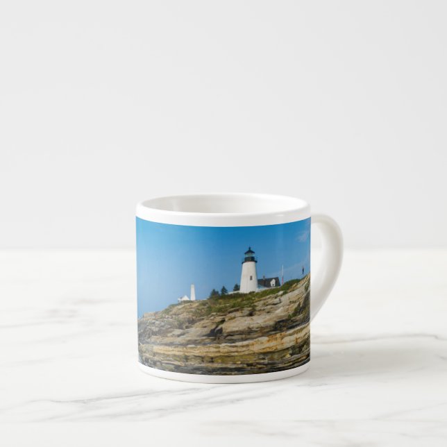 Tasse Expresso Maine, Pemaquid Point, phare de Pemaquid Point (Devant droit)