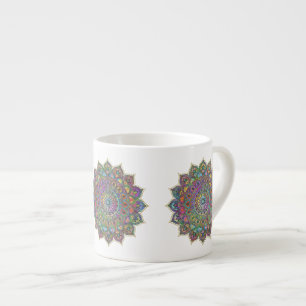 Tasse Expresso Mandala coloré classe Style Inde 1