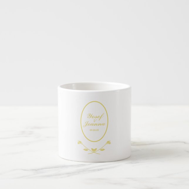 Tasse Expresso Mariage d'or (Devant)