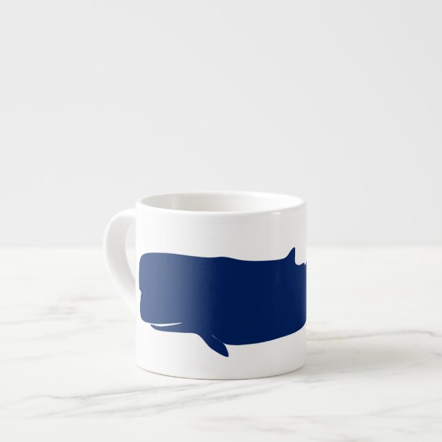 Tasse Expresso Marine de baleine (Devant gauche)