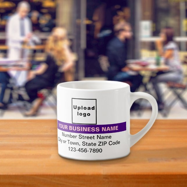 Tasse Expresso Marque d'affaires avec Purple Highlight sur (Créateur téléchargé)