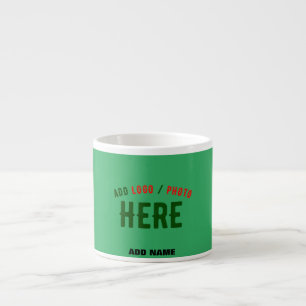 TASSE EXPRESSO MARQUE MODERNE MODERNE MODERNE EMERALD VERT VÉRIFI