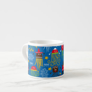 Tasse Expresso Méduse et poulpe