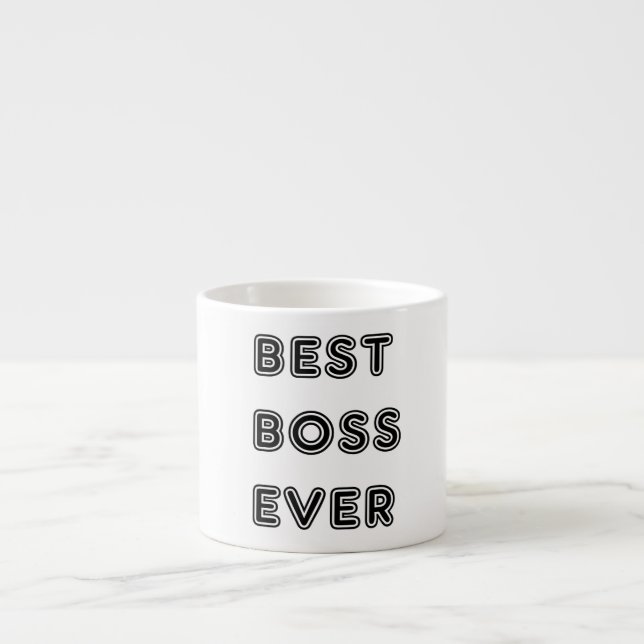 Tasse Expresso Meilleur Boss jamais (Devant)