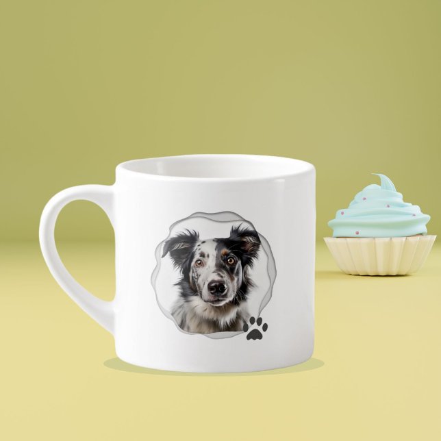 Tasse Expresso Meilleur Chien Maman Une photo (Créateur téléchargé)