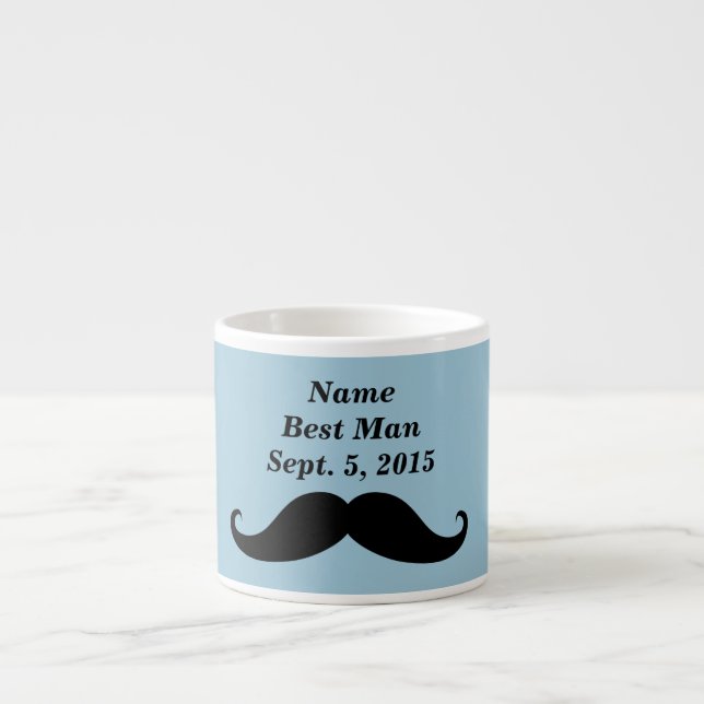 Tasse Expresso Meilleur homme Mustache, Top Hat et Suit Espresso  (Devant)