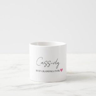 Tasse Expresso Meilleur Monogramme jamais enregistré par grand mè
