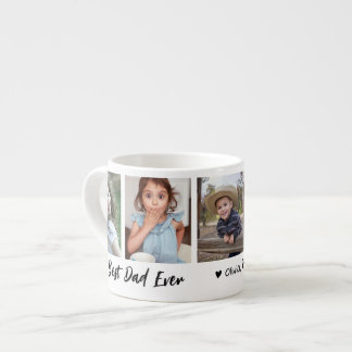 Tasse Expresso Meilleur papa Ever 5 photo Collage personnalisé
