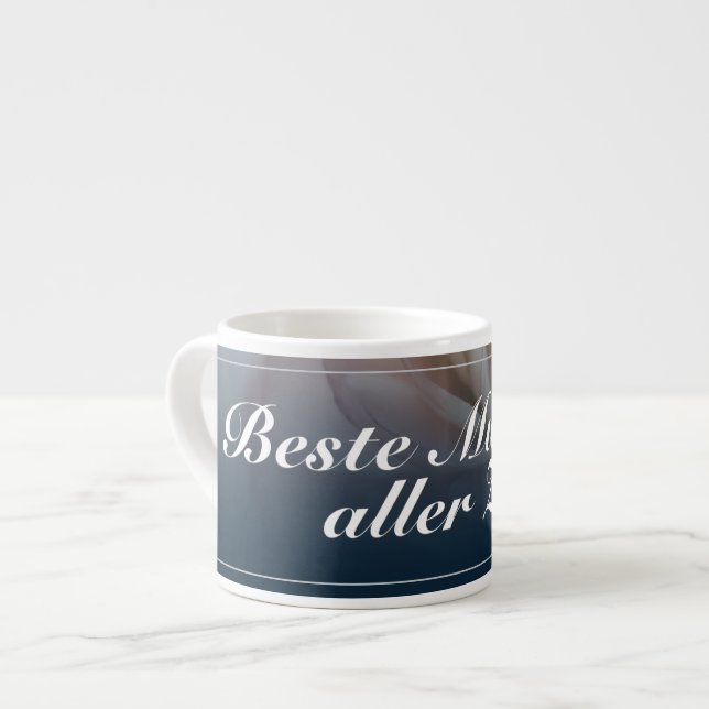 Tasse Expresso Meilleure mère de tous les temps avec une grande r (Devant gauche)