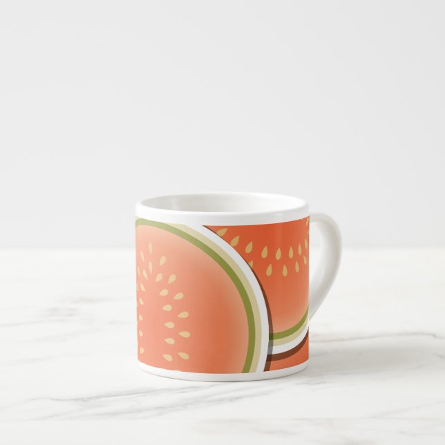 Tasse Expresso Mélons funky (Devant droit)