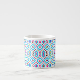 Tasse Expresso Mignons motifs abstraits colorés en zigzag