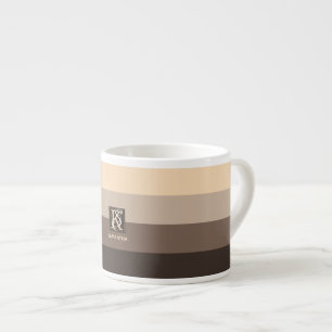 Tasse Expresso Mocha Latte Color palette Stripes monogram
