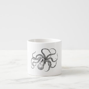 Tasse Expresso Modèle vintage de poulpe