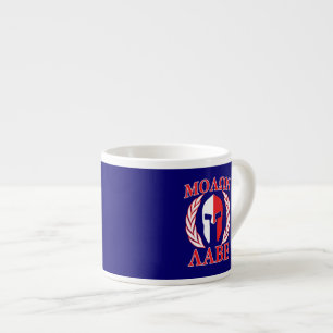 Tasse Expresso Molon Labe Spartan Armor Laurels Tri Color