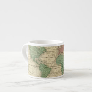 Tasse Expresso Monde sur la projection 2 de Mercators