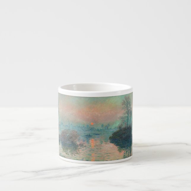 Tasse Expresso Monet Sunset Seine Beaux-Art Impressionnisme (Devant)
