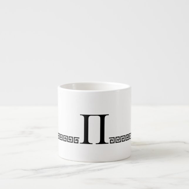 Tasse Expresso Monogramme grec (Devant)