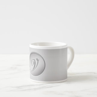 Tasse Expresso Monogramme "Lettre V"