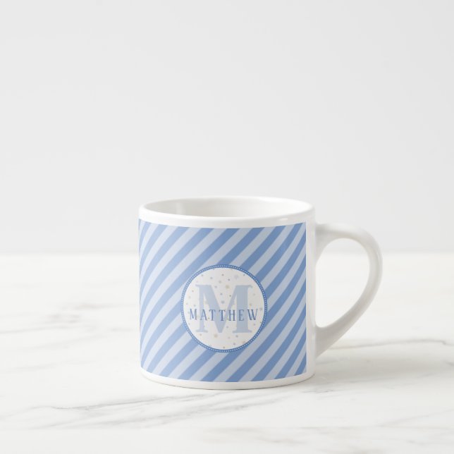Tasse Expresso Monogramme Petite Mug. Idée Cadeau Baby shower.  (Droite)