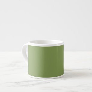 Tasse Expresso Moss Green Arrière - plan couleur solide Personnal